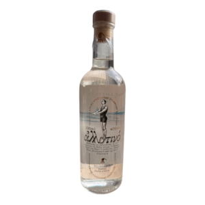 Bottle of Allotino anise-free tsipouro 200 ml with front label illustrated