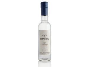 Bouteille de tsipouro artisanal grec 2024 distillé sur l’île de Syros, format dégustation 200 ml, 38 % vol.