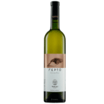 Bottle of Gertò Thrapsathiri organic white wine from Crete, Toplou estate