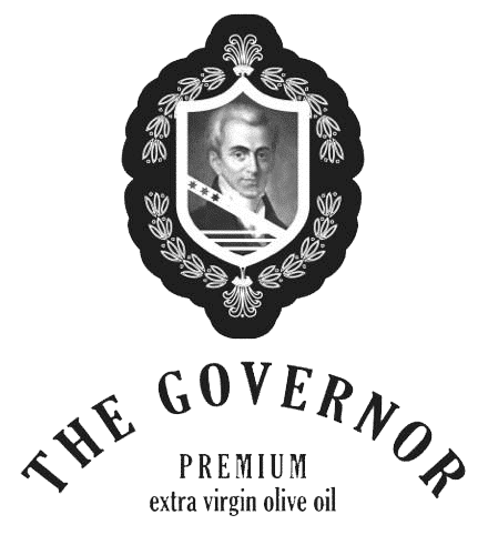 Logo de The Governor, huile d’olive extra vierge premium.