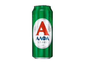 Lager greca Alfa, leggera e gustosa, in lattina da 500 ml