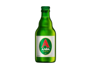 Versione retrò della lager greca Alfa, bottiglia da 330 ml