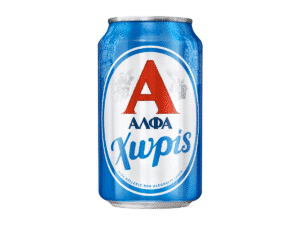 Alfa Lager greca analcolica 330 ml, leggera e rinfrescante