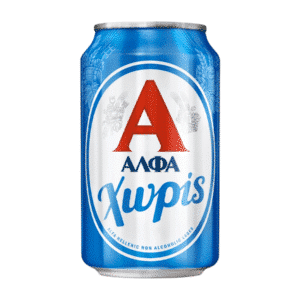 Alfa Lager greca analcolica 330 ml, leggera e rinfrescante
