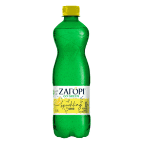 500 ml bottle of Zagori sparkling water, lemon-flavored, sugar-free