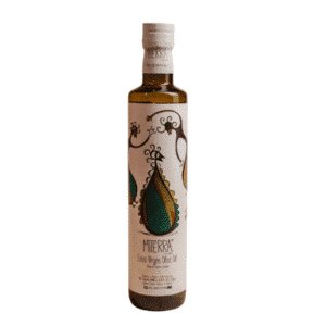 Φιάλη 500 ml έξτρα παρθένου ελαιολάδου Miterra, που παράγεται στην Κρήτη