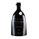Bouteille de 500 ml d’huile d’olive biologique monovarietale Pamako, bouteille noire design premium