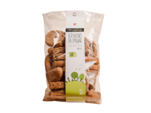 400 g pack of Miterra mini barley rusks, traditional Cretan snack