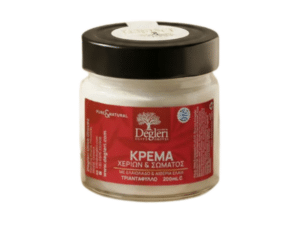 Crème pour les mains et le corps Degleri parfum rose à l’huile d’olive, 200 ml