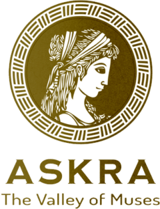 Logo del marchio Askra, produttori greci di olio d'oliva
