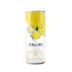 Canette de 330 ml d’eau pétillante au citron Zagori
