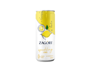 Canette de 330 ml d’eau pétillante au citron Zagori